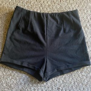 Black Highwaisted dress shorts
